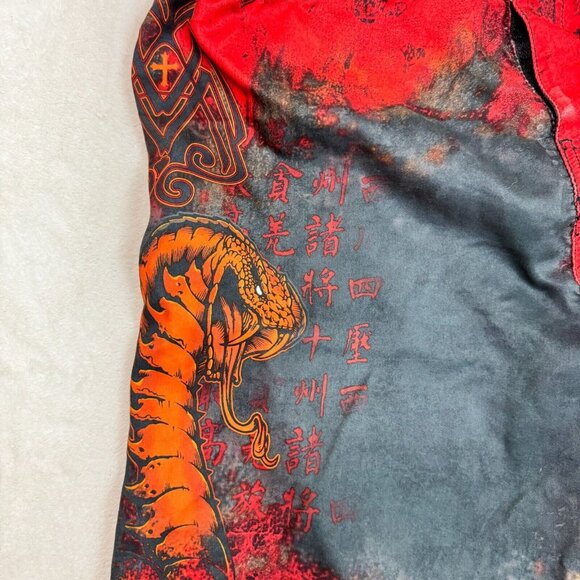 MMA Elite Men's Red Cobra Print Swim Trunks Size M - Beachwear, Surfing Attire - Picture 6 of 16